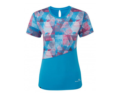 Ronhill Stride Revive SS Tee - Sky Blue/Cherryade
